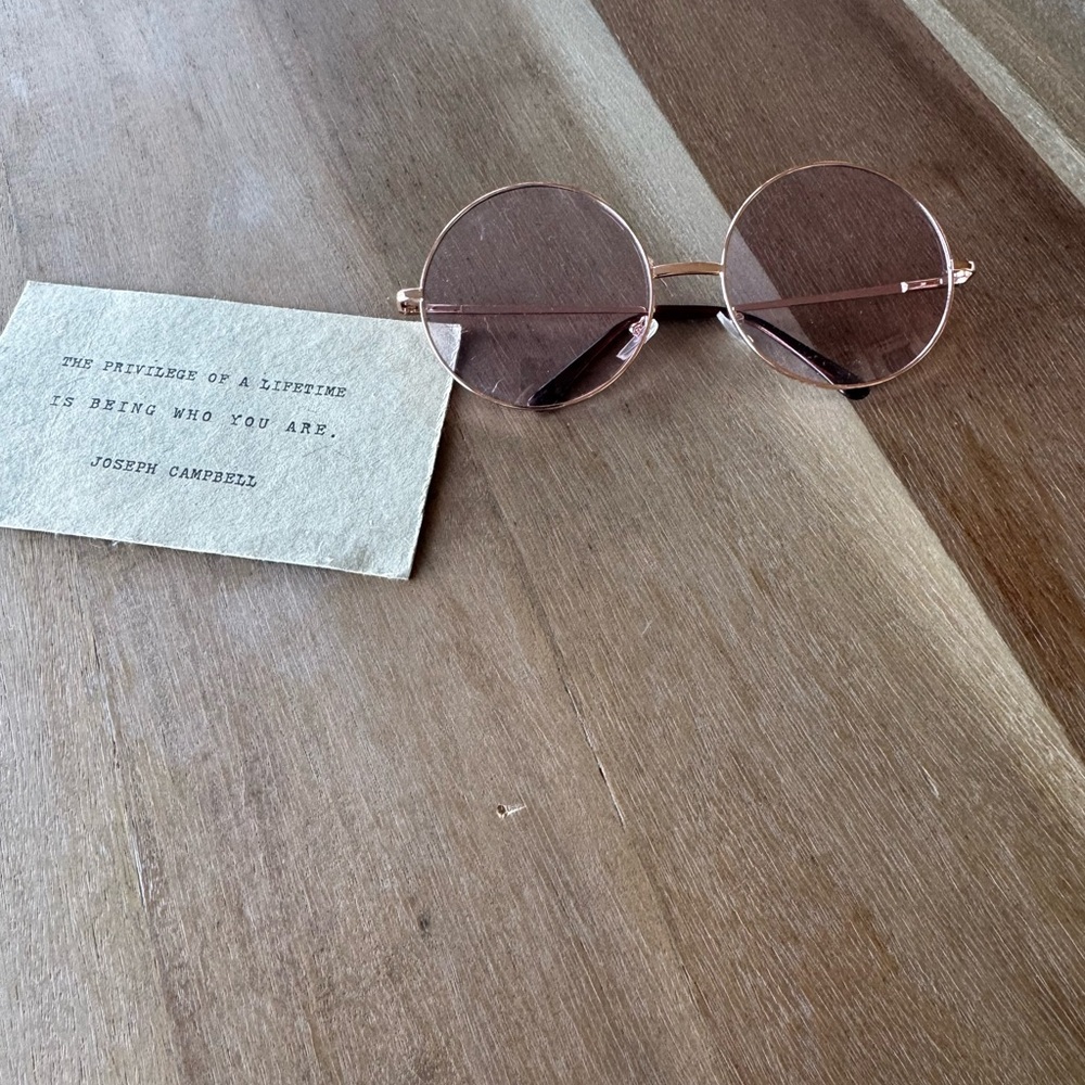 Rose Gold Round Glasses